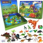 advent calendar with 24 different dinosaurs toys Main Thumbnail