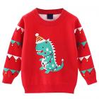 Cute Knitted Dinosaur Christmas Top - Ages 4-5 Main Thumbnail