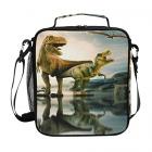 dinosaur lunch bag with adjustable shoulder strap Main Thumbnail