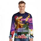 Crazy Dinosaur Ugly Christmas Sweater - Adults - Unisex Main Thumbnail