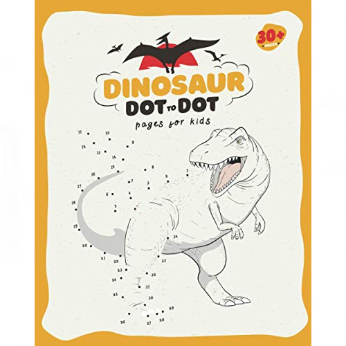 dinosaur dot to dot book numbers 1-80