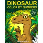 dinosaur color by numbers - paint by numbers book ages 4 up Main Thumbnail