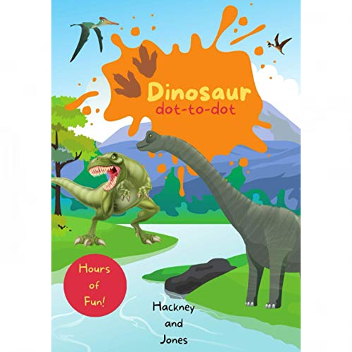 dinosaur dot-to-dot activity book for ages 4-8