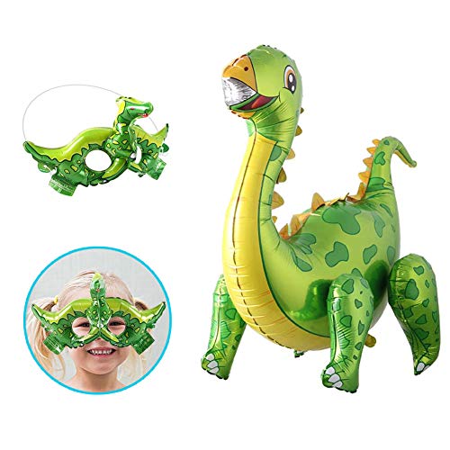  gzlcwl dinosaur balloons, 3d dinosaur balloons, inflatable cartoon 3d stand dinosaur foil balloon ,dinosaur party supplies for dinosaur themed birthday decorations