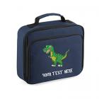 personalised insulated dinosaur school lunch bag Main Thumbnail