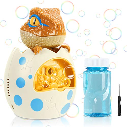 hatching baby dinosaur bubble machine with solution