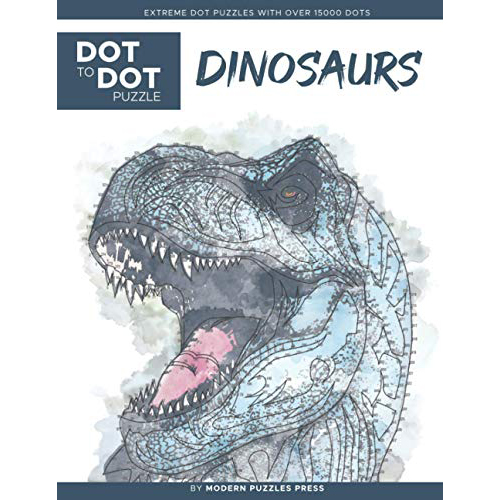 t rex dot to dot: extreme dinosaur dot to dot puzzles - over 15,000 dots