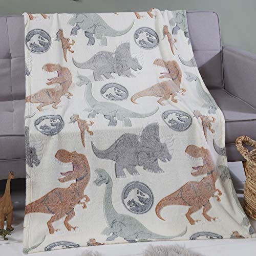 coco moon jurassic world glow in the dark dinosaur bed fleece blanket bedding ideal boys and toddler dinosaurs kids bedroom accessories gifts present