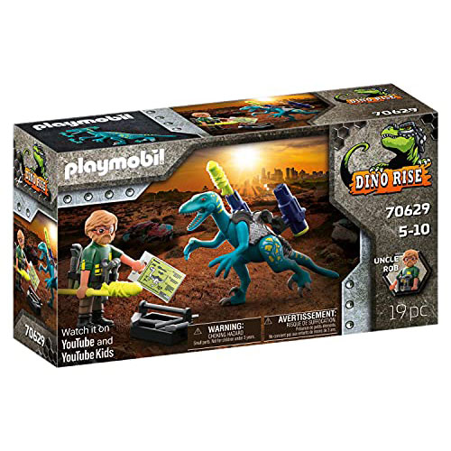 playmobil dino rise: 70629 deinonychus, ready for battle playset