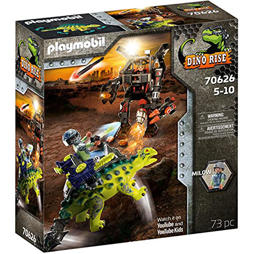 playmobil dino rise: 70626 saichania, invasion of the robot playset