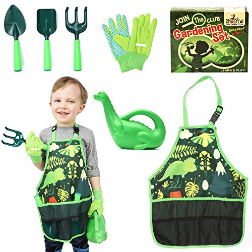 childrens dinosaur-themed gardening set