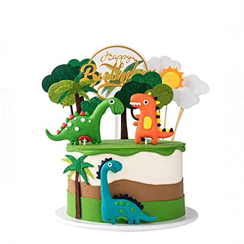 View the best prices for: 13pcs 3d dinosaur cake topper cupcake topper cake decorations for kids birthday baby shower party supplies