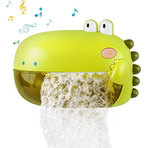 cute musical dinosaur bubble machine bath toy