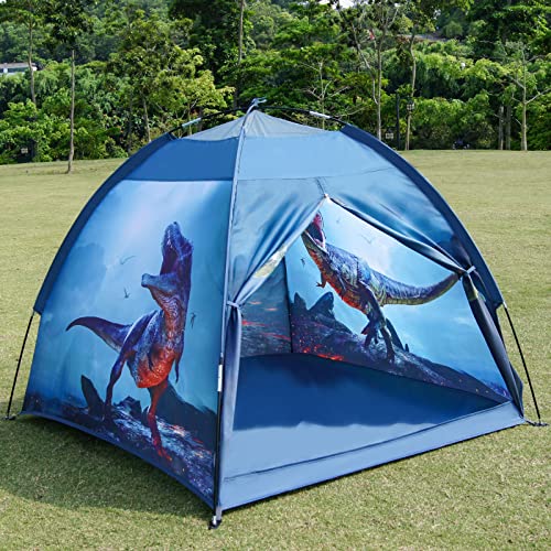  ai-uchoice dinosaur tents is a end dome tent,the child tent safer and convenient to carry,kids tent indoor,tent for kids,kids indoor tent,kids play tent for boys