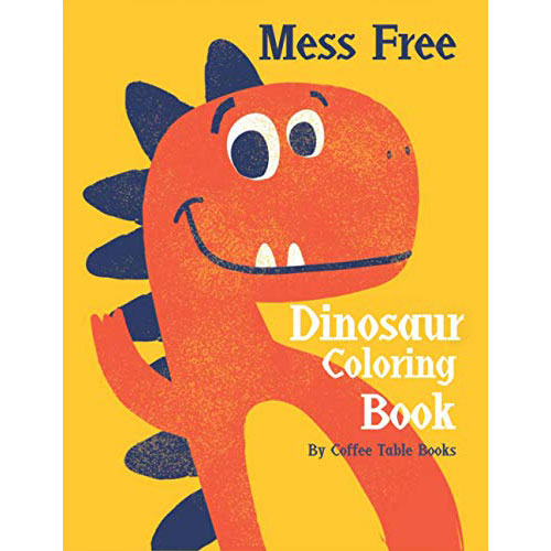 mess free dinosaur coloring book