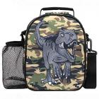 camoflaged lunch bag featuring t-rex Main Thumbnail