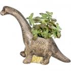 hand-painted ceramic brontosaurus planter Main Thumbnail