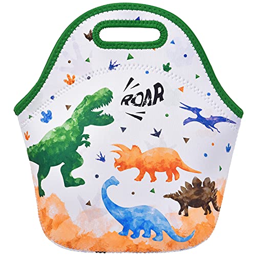  watercolor dinosaur lunch bag