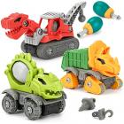 3 x dinosaur construction vehicles with tools Main Thumbnail