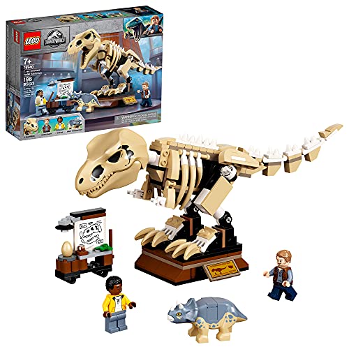 Official Lego Jurassic World T. Rex Dinosaur With Fossil Exhibition Building Kit - 76940