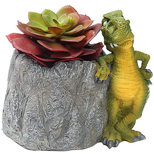 high quality resin tyrannosaurus plant pot perfect for the garden