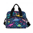 dinosaur lunch bag for girls with shoulder straps and handle Main Thumbnail