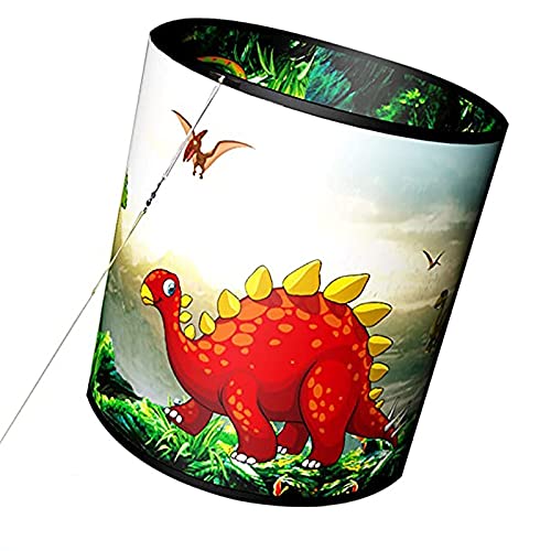 fangzhuo kites 15 inch so beautiful three-dimensional dinosaur bucket kite for kids and adults easy to carry with flying line