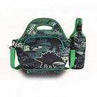 insulated dinosaur lunch bag with bottle holder Main Thumbnail