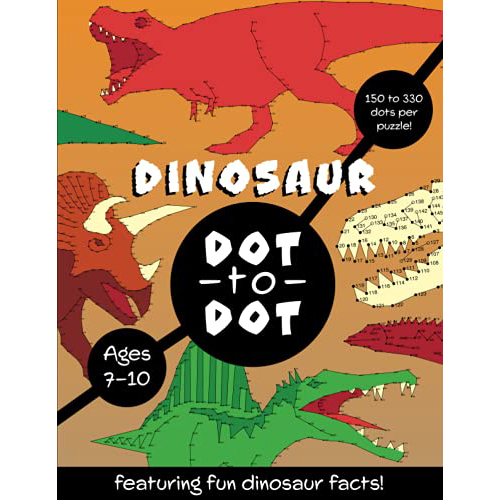 dinosaur dot to dot: for kids ages 7-10, featuring fun dinosaur facts