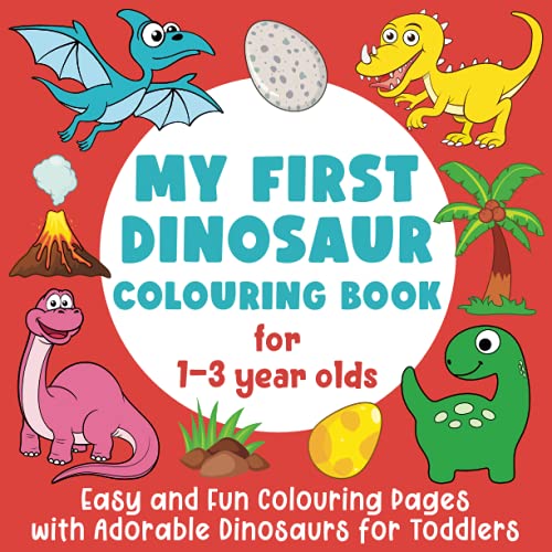 my first dinosaur colouring book