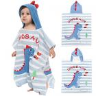 hilmocho kids hooded poncho towel soft absorbent cotton children toddler hooded beach bath swimming towel for boys and girls Main Thumbnail