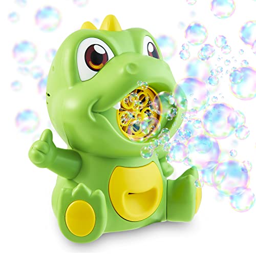 cheeky dinosaur bubble machine with 150ml bubble solution