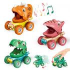 toy dinosaur press & go musical light & sound cars x 3 Main Thumbnail