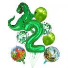 2nd birthday dinosaur balloons x 9 Main Thumbnail