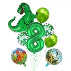8th birthday dinosaur balloons x 9 Main Thumbnail