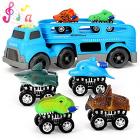 musical dinosaur transport truck including 6 dino cars Main Thumbnail