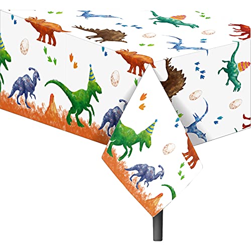 3 x dinosaur party tablecloths 220cm x130cm
