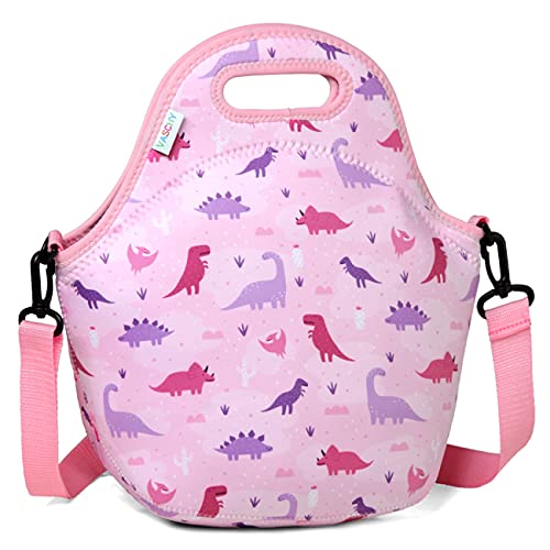 pink dinosaur lunch bag for girls