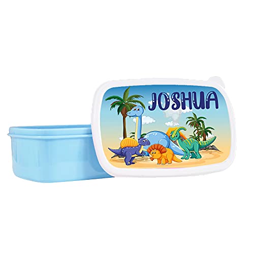 personalised dinosaur beach lunch box
