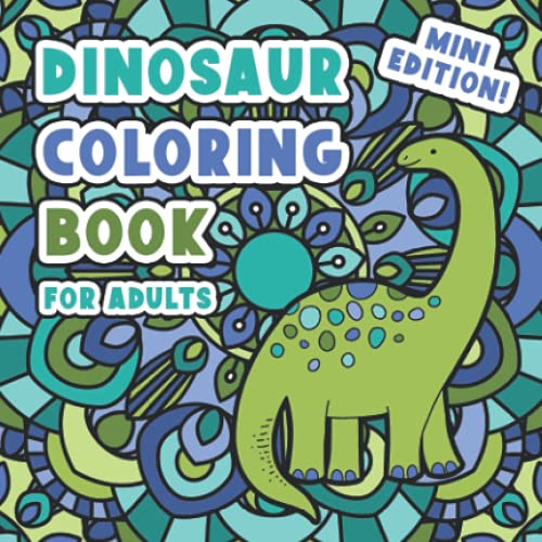 pocket size dinosaur coloring book for adults