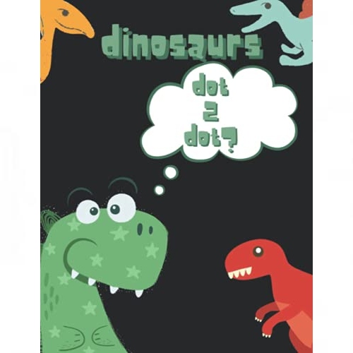dot 2 dot activity book with cute dinosaurs for kids 3-5 years old.