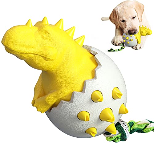Rubber Dinosaur in Egg Dog Toy - Small Dogs - Bilkoivn