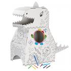 the twiddlers - 3d dinosaur to build & colour with 10 colouring pens - kids wearable costume, diy gift set - 79cm x 82cm Main Thumbnail
