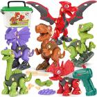 6 take apart dinosaur toys with storage box and electric drill - dinorun Main Thumbnail