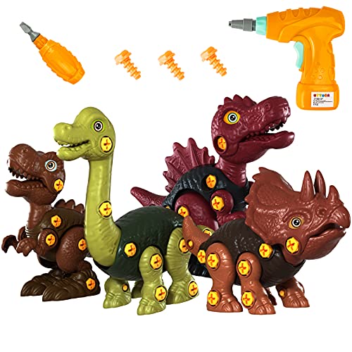 take apart dinosaur toys x 4 - kizplays