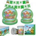 dinosaur party tableware set for 16 guests Main Thumbnail