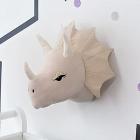 plush triceratops dinosaur head wall mount Main Thumbnail