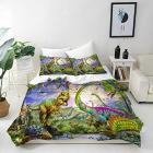 decorative 3 piece bedding set with dinosaur print Main Thumbnail