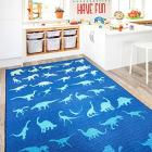 blue dinosaur rug - available in 3 sizes Main Thumbnail