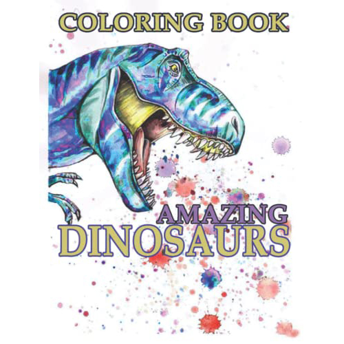 amazing dinosaurs coloring book for adults